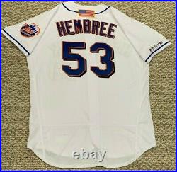 9/11 ANNIVERSARY 2021 NEW YORK METS GAME USED JERSEY HEMBREE #53 size 46 MLB
