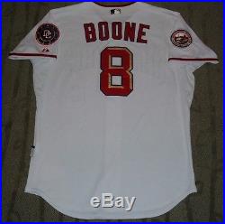 AARON BOONE WASHINGTON NATIONALS'08 GAME WORN USED JERSEY YANKEES REDS INDIANS