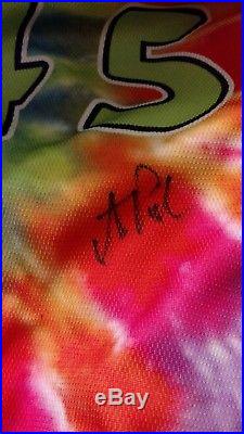 AJ Puk Oakland A's Signed Autograph Vermont Lake Monsters Game Used Worn Jersey
