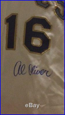 Al Oliver 1972 Pirates Game Worn/used Jersey #16 Autographed Hammered Rangers
