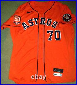 ANDRE SCRUBB (Houston Astros) #70 2022 Game/Team Issued Alternate JERSEY