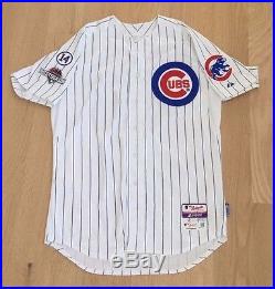 ANTHONY RIZZO AUTOGRAPHED GAME ISSUED USED CHICAGO CUBS 2015 POSTSEASON JERSEY