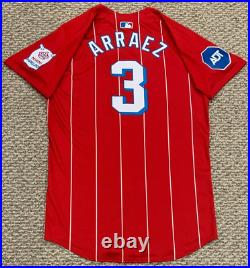 ARRAEZ size 42 #3 2024 MIAMI MARLINS game jersey issued CITY CONNECT NIKE MLB