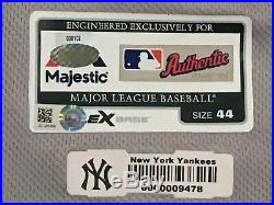 AUSTIN ROMINE #28 size 44 2018 Yankees Game used Jersey ROAD POST SEASON MLB ST