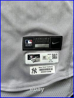 Aaron Judge New York Yankees Player Issued Jersey MLB Auth 2022 HR's 61/62