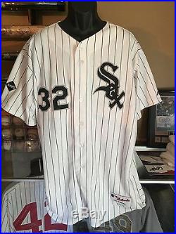 Adam Dunn Game Used Jersey 2012 Season White Sox Reds Nationals White Sox