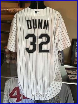 Adam Dunn Game Used Jersey 2012 Season White Sox Reds Nationals White Sox