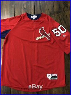 Adam Wainwright Game Used Jersey Top St Louis Cardinals #50