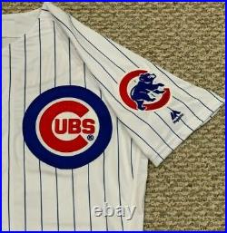 Addison Russell Game Used Chicago Cubs Home Game Jersey MLB Authenticated