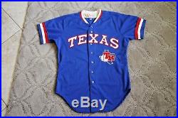 Al Lachowicz 1983 Texas Rangers game used jersey scarce one year style