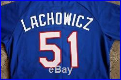 Al Lachowicz 1983 Texas Rangers game used jersey scarce one year style