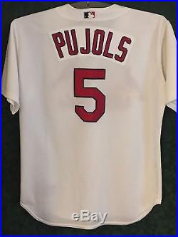 Albert Pujols, 2001, St Louis Cardinals, Game Worn Rookie Jersey