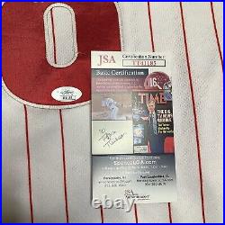 Alec Bohm signed game used worn 2021 Phillies home rookie jersey MLB COA