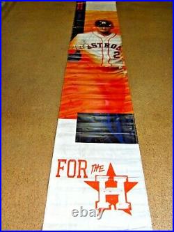 Alex Bregman 2021 Astros Game Used Stadium Banner Minute Maid Park For The H