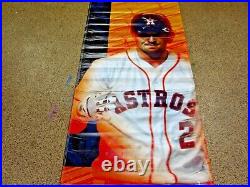 Alex Bregman 2021 Astros Game Used Stadium Banner Minute Maid Park For The H