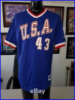 Alex Fernandez Team USA 1988 GAME USED AUTOGRAPH JERSEY MLB ALL STAR RARE 1/1