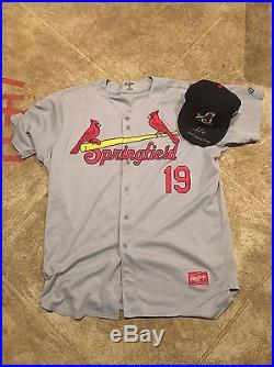 Alex Reyes 2015 Cardinals Game Used Worn Jersey And Cap