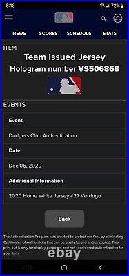 Alex Verdugo Los Angeles Dodgers Jersey (All Star Game 2020)