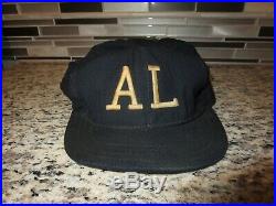 American League AL MLB UMPIRE 1940s Game Used Worn New Era Baseball Cap Hat