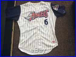 Anaheim California Los Angeles Angels Matt Walbeck game-worn jersey 1998