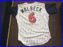 Anaheim California Los Angeles Angels Matt Walbeck game-worn jersey 1998