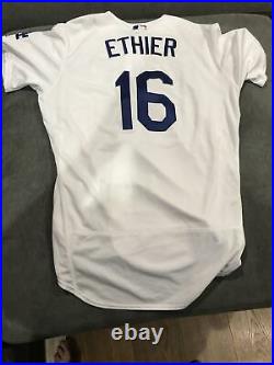 Andre Ethier 2017 MLB DEBUT WORLD SERIES GAME USED WORN JERSEY DODGERS MLB AUTH