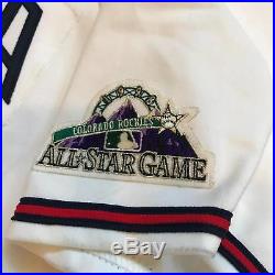 Andres Galarraga Game Worn Signed 1998 All Star Game Atlanta Braves Jersey JSA