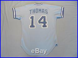 Andres Thomas 1986 Atlanta Braves game used jersey