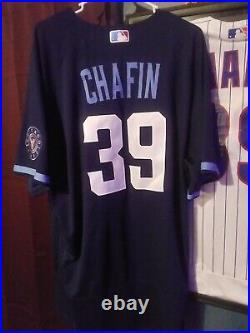 Andrew Chafin 2021 Chicago Cubs City Connect Team Issued Jersey MLB HOLO Worn