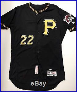 Andrew McCutchen Pittsburgh Pirates Game Used Worn 2016 Home Jersey MLB Auth