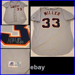 Andrew Miller Autographed Signed Game Worn Lakeland Tigers Jersey MILB