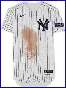 Anthony Volpe New York Yankees Game-Used #11 White Pinstripe Jersey