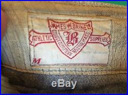Antique Vintage Early 1900s Game Worn Baseball Jersey + Leather Belt & Glove