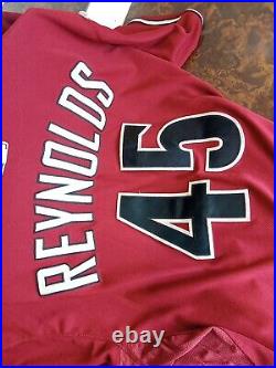 Arizona Diamondbacks 2014 REYNOLDS 45 Possibly Game Worn MLB Jersey Size 50