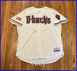 Arizona Diamondbacks David Hernandez Majestic Game Worn Used MLB Baseball Jersey