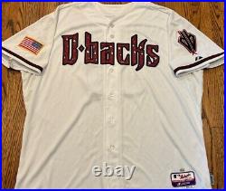 Arizona Diamondbacks David Hernandez Majestic Game Worn Used MLB Baseball Jersey