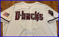 Arizona Diamondbacks David Hernandez Majestic Game Worn Used MLB Baseball Jersey