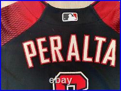 Arizona Diamondbacks David Peralta Authentic Game Used Jersey Size 46 Mint