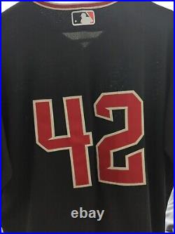 Arizona Diamondbacks Team Issued Jackie Robinson Robbie Ray Nike Jersey #42