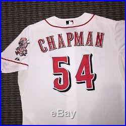Aroldis Chapman Cincinnati Reds Game Used Worn Jersey 2013 Yankees MLB Auth