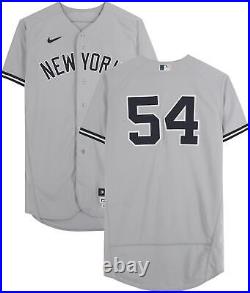 Aroldis Chapman Yankees Player-Worn #54 Gray Jersey vs Mets on July 27, 2022