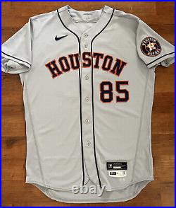 Astros Game Used Jersey World Series Worn 2021 Javier Bracamonte #85 Road Gray