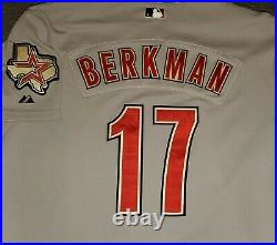 Astros Lance Berkman Game Used Road Gray Jersey