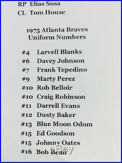 Atlanta Braves 1975 Game Worn Jersey # 43 Cito Gaston Wilson Tags