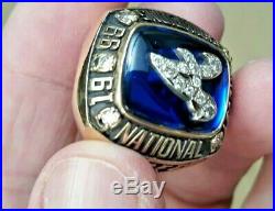 Atlanta Braves 1999 Baseball Championship 10k Gold Ring Team Sourced Staff