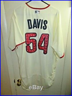 Austin Davis Phillies 2018 Stars and Stripes Game Used Jersey MLB Authenticated