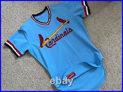 Authentic 1975 1984 ST. LOUIS CARDINALS GAME ISSUED Rawlings Jersey Set 1
