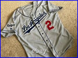 Authentic 1999 LOS ANGELES DODGERS Tommy Lasorda GAME WORN Russell Jersey 48