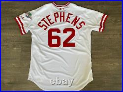 Authentic Game Issued Cincinnati Reds Stephens TBC 1990 World Series Jersey