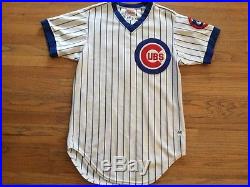 Authentic Game Worn 1985 Chicago Cubs Thad Bosley Jersey Rangers Royals Angels